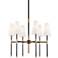 Hudson Valley Bowery 28"W Aged Old Bronze 6-Light Chandelier