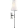 Hudson Valley Bowery 5" Wide Polished Nickel 1 Light Wall Sconce