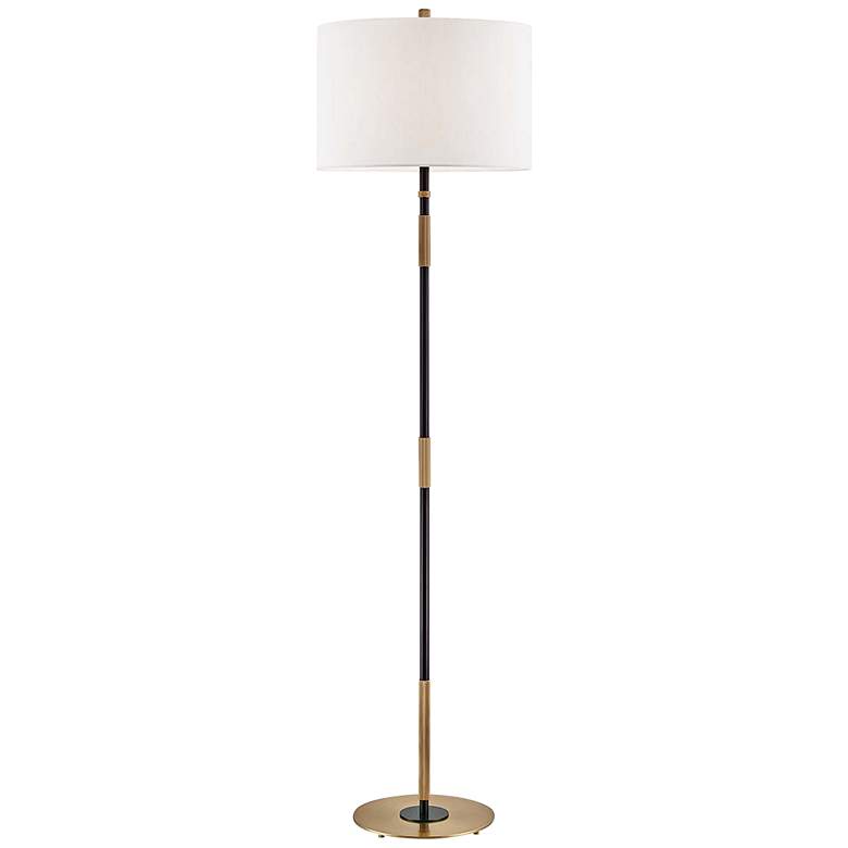Image 1 Hudson Valley Bowery Aged Old Bronze Floor Lamp
