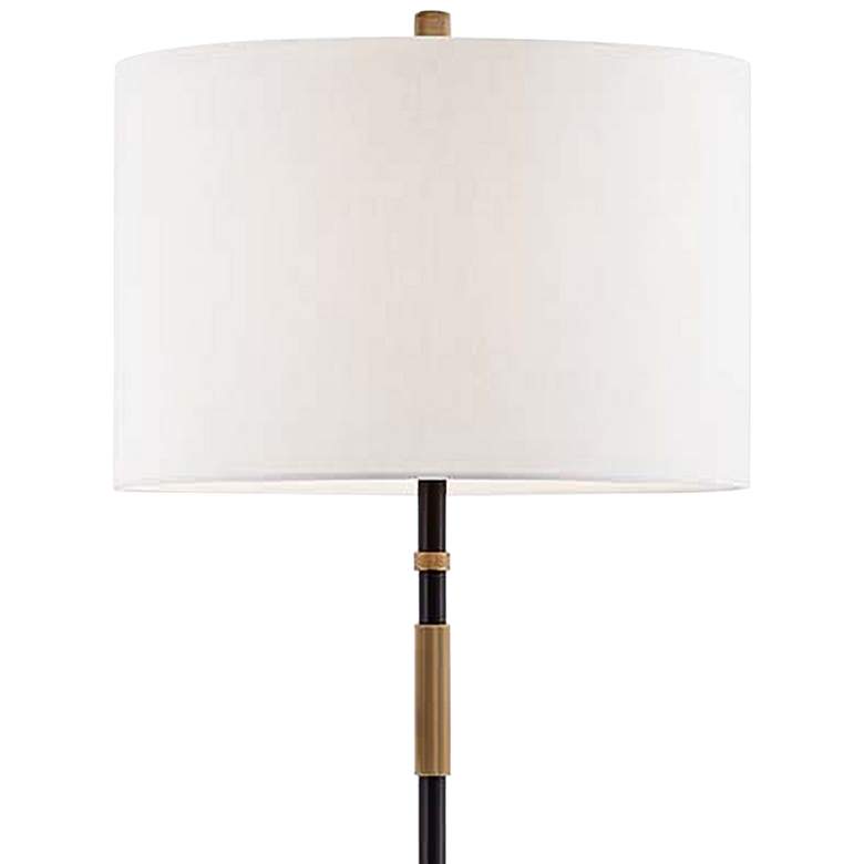 Image 2 Hudson Valley Bowery Aged Old Bronze Floor Lamp more views