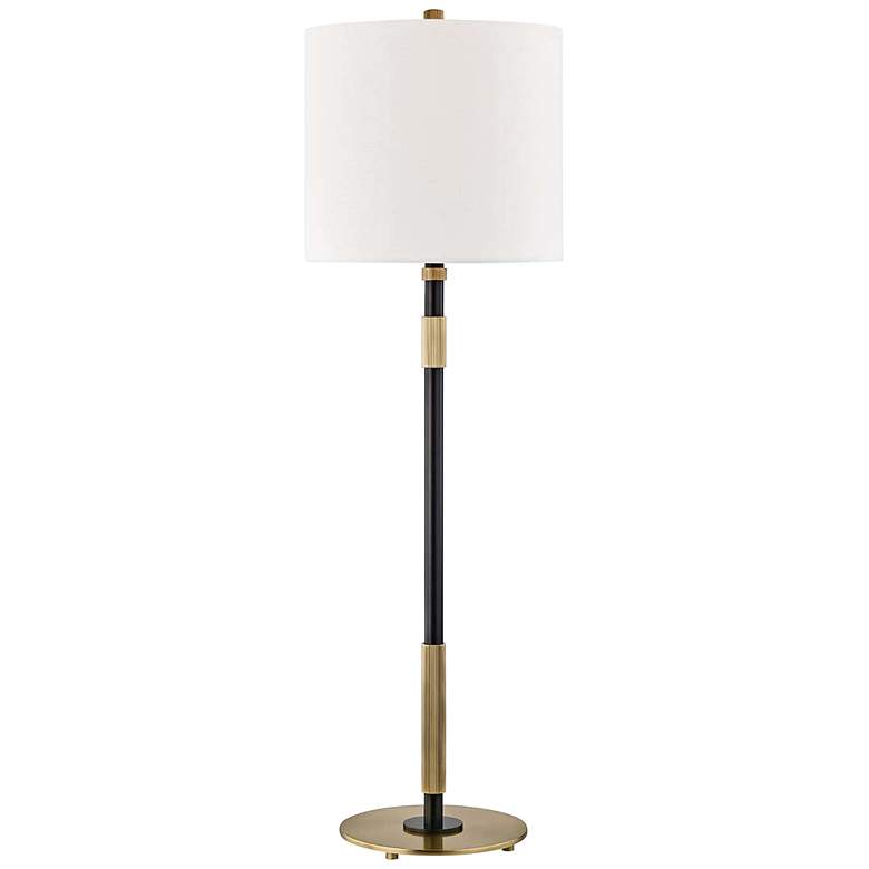Image 1 Hudson Valley Bowery Aged Old Bronze Metal Table Lamp