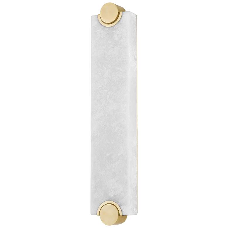 Image 1 Hudson Valley Brant 5 In. Brass 1 Light Wall Sconce
