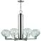 Hudson Valley Breton 40"W Polished Nickel 8-LED Chandelier