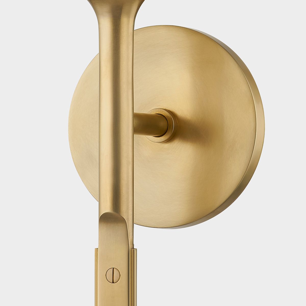 Image 3 Hudson Valley Brewster 21 1/2" High Aged Brass Wall Sconce more views