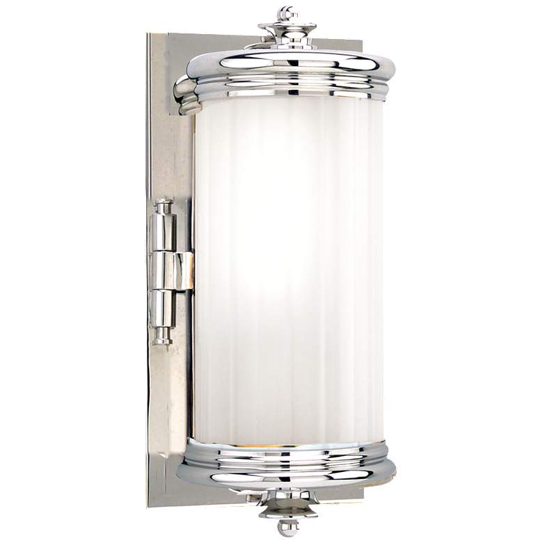 Image 1 Hudson Valley Bristol 10" High Polished Nickel Wall Sconce