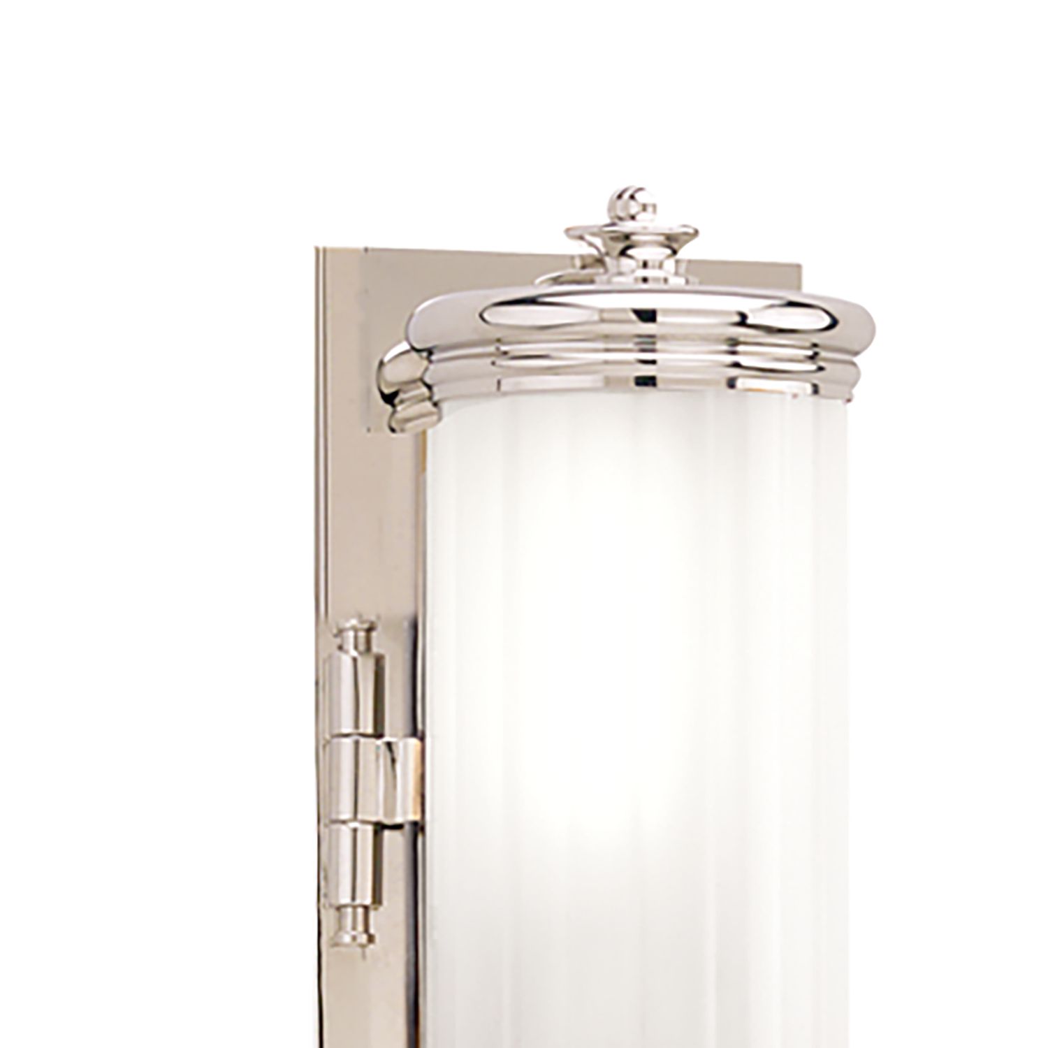 Image 2 Hudson Valley Bristol 10" High Polished Nickel Wall Sconce more views