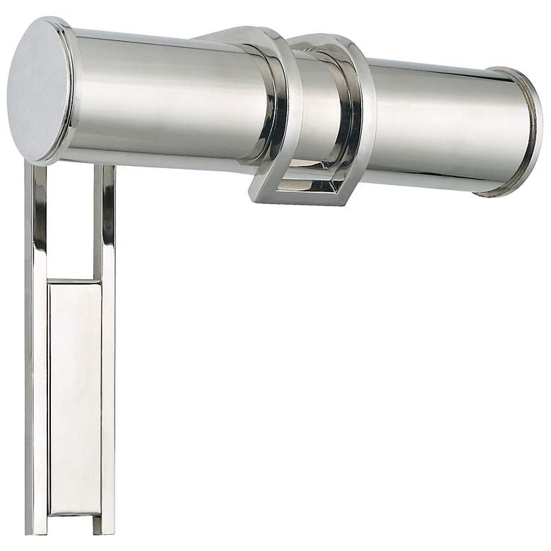 Image 1 Hudson Valley Brock 8 1/2" Wide Nickel Picture Light