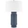 Hudson Valley Broderick Gray Blue Ceramic Table Lamp