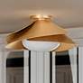 Thumbnail1 of Hudson Valley Brookhaven 15.25" Wide Vintage Gold Leaf Ceiling Light