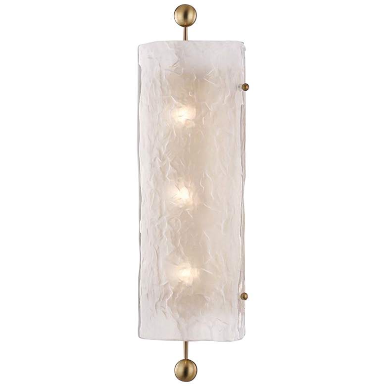 Image 1 Hudson Valley Broome 22 1/2" High Aged Brass Wall Sconce