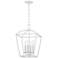 Hudson Valley Bryant 12" Wide White Plaster 4-Light Pendant