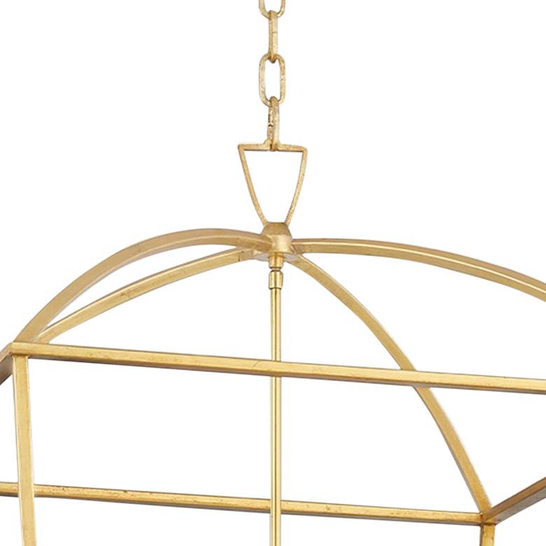 Image 4 Hudson Valley Bryant 24" Wide Gold Leaf 8-Light Pendant more views