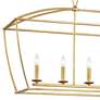 2_Hudson Valley Bryant 48 1/4" Gold Leaf 6-Light Island Pendant Light more views