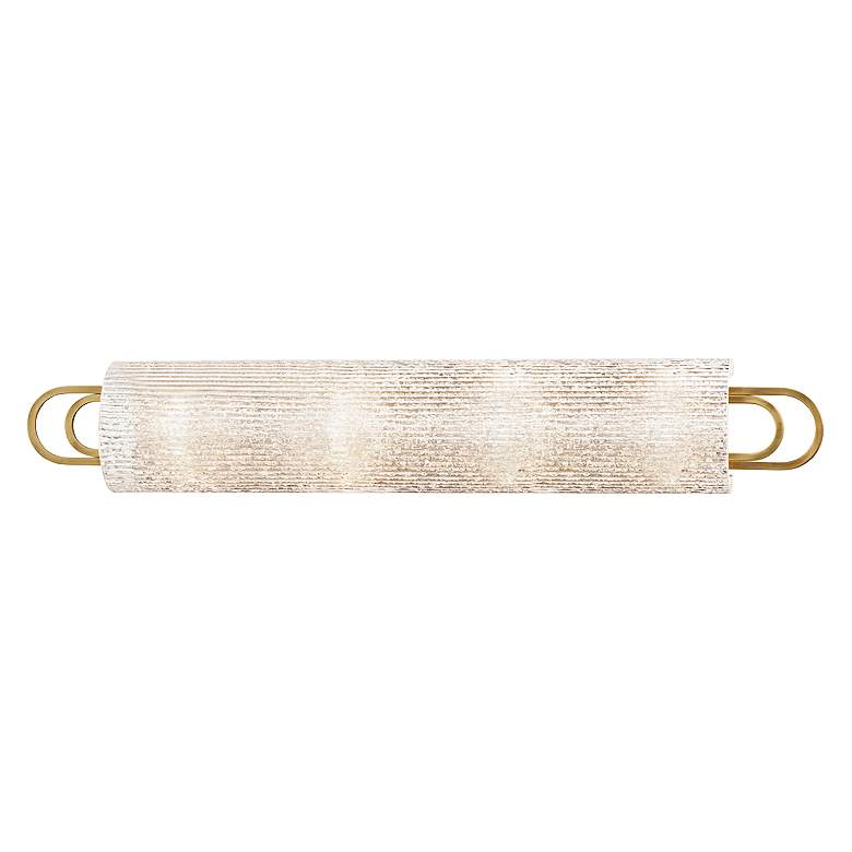 Image 2 Hudson Valley Buckley 31" Wide Aged Brass Bath Light