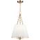 Hudson Valley Burdett 15" Wide Aged Brass Pendant Light