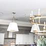 3_Hudson Valley Burdett 15" Wide Aged Brass Pendant Light more views