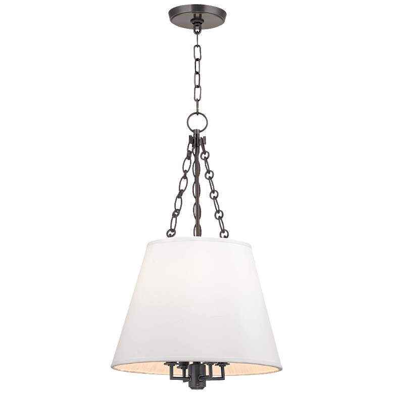 Image 1 Hudson Valley Burdett 15" Wide Old Bronze 4-Light Pendant