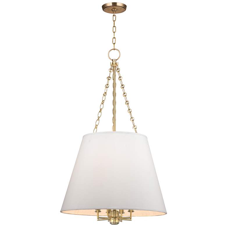 Image 1 Hudson Valley Burdett 22" Wide Aged Brass Pendant Light
