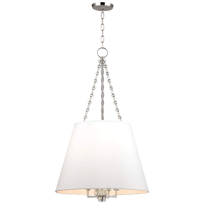 Image 1 Hudson Valley Burdett 22" Wide Polished Nickel Pendant Light
