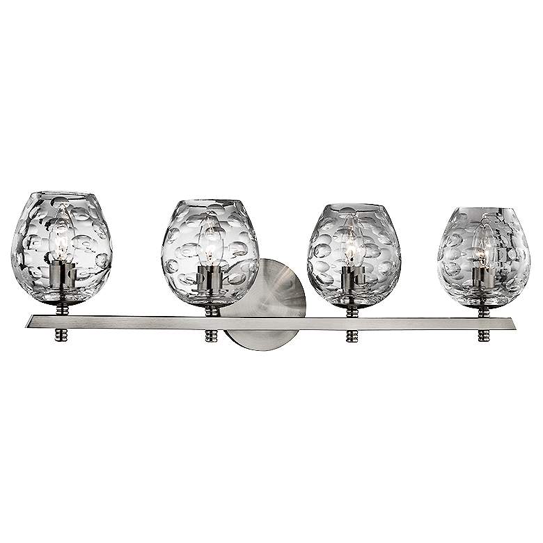 Image 1 Hudson Valley Burns 26 inchW 4-Light Satin Nickel Bath Light