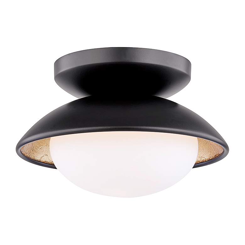 Image 2 Hudson Valley Cadence 7" Wide Modern Black and White Ceiling Light more views