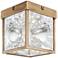 Hudson Valley Calvin 5" Wide Aged Brass LED Ceiling Light