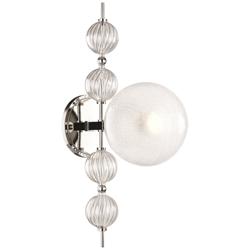 Hudson Valley Calypso 22&quot; High Polished Nickel Wall Sconce