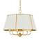 Hudson Valley Cambridge 28 1/4" Wide Aged Brass 6-Light Chandelier