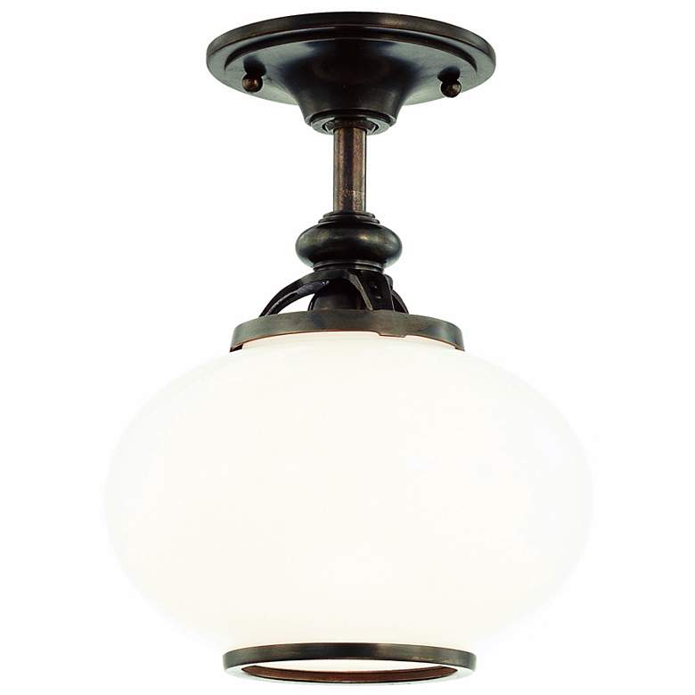 Image 1 Hudson Valley Canton Old Bronze Semi-Flush Ceiling Fixture