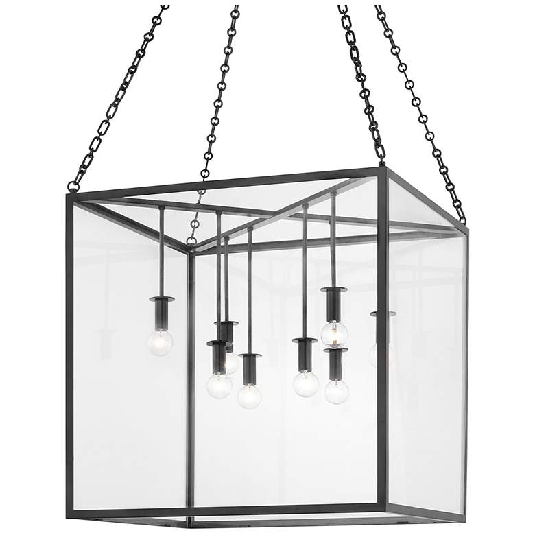 Image 1 Hudson Valley Catskill 24" Wide Aged Iron 8-Light Pendant