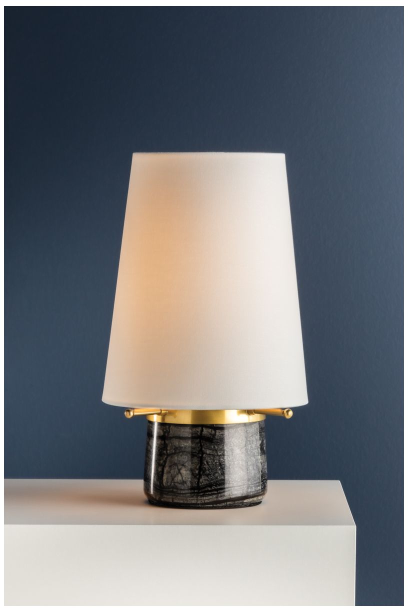 Image 2 Hudson Valley Central Valley Rechargeable Table Lamp 8.25 In. Aged Brass more views