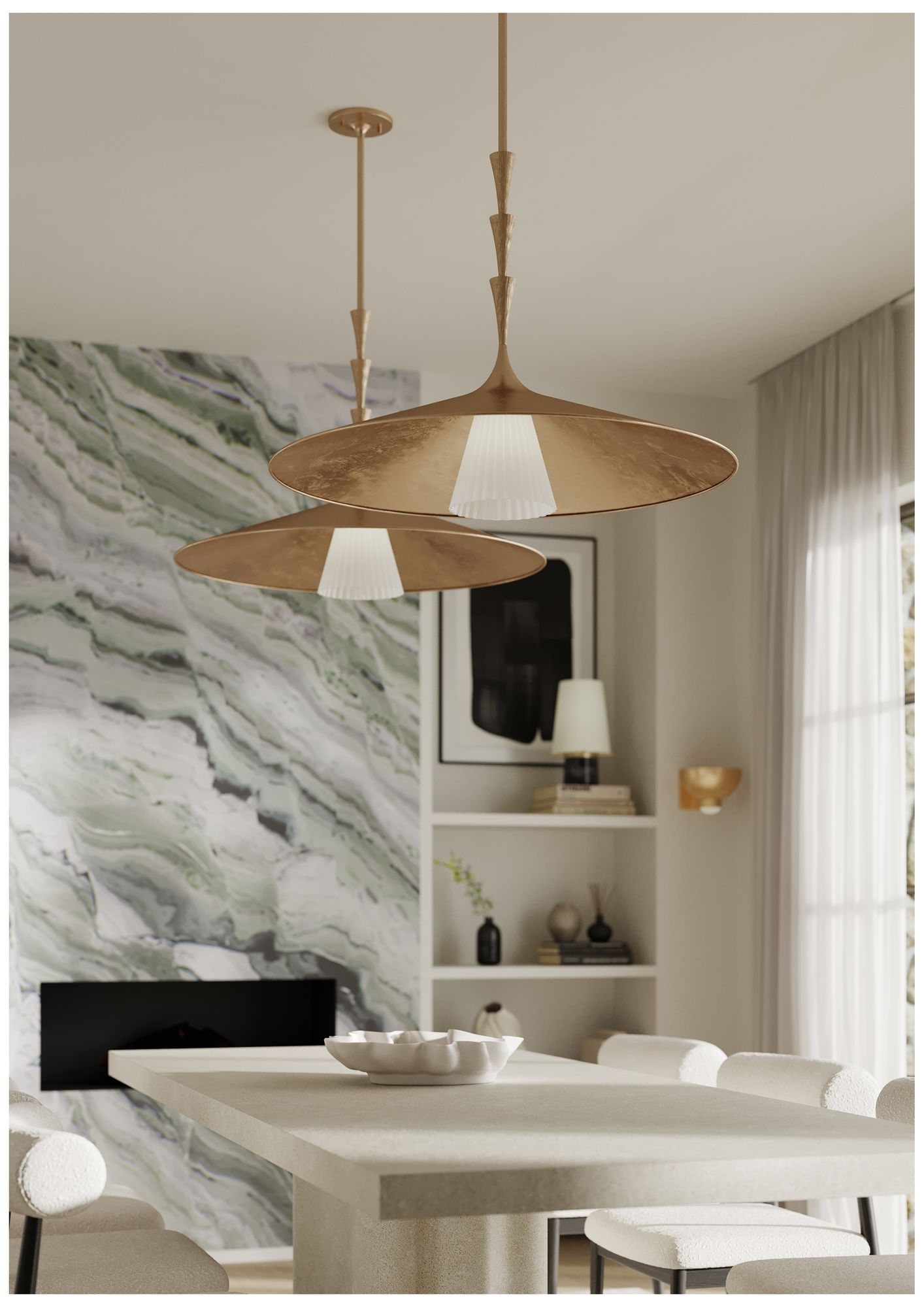 Hudson Valley Central Valley Rechargeable Table Lamp 8.25 In. Aged Brass