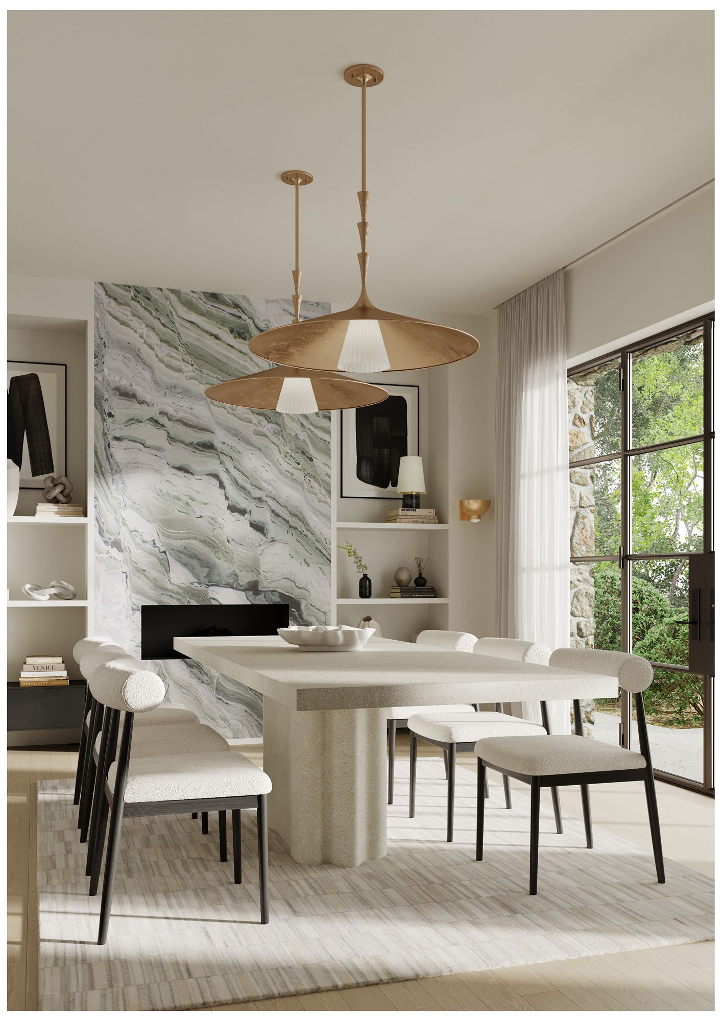 Hudson Valley Central Valley Rechargeable Table Lamp 8.25 In. Aged Brass