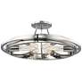 Hudson Valley Chambers 21" Wide Nickel 6-Light Ceiling Light