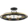 Hudson Valley Chambers 21" Wide Old Bronze Modern Ring Ceiling Light