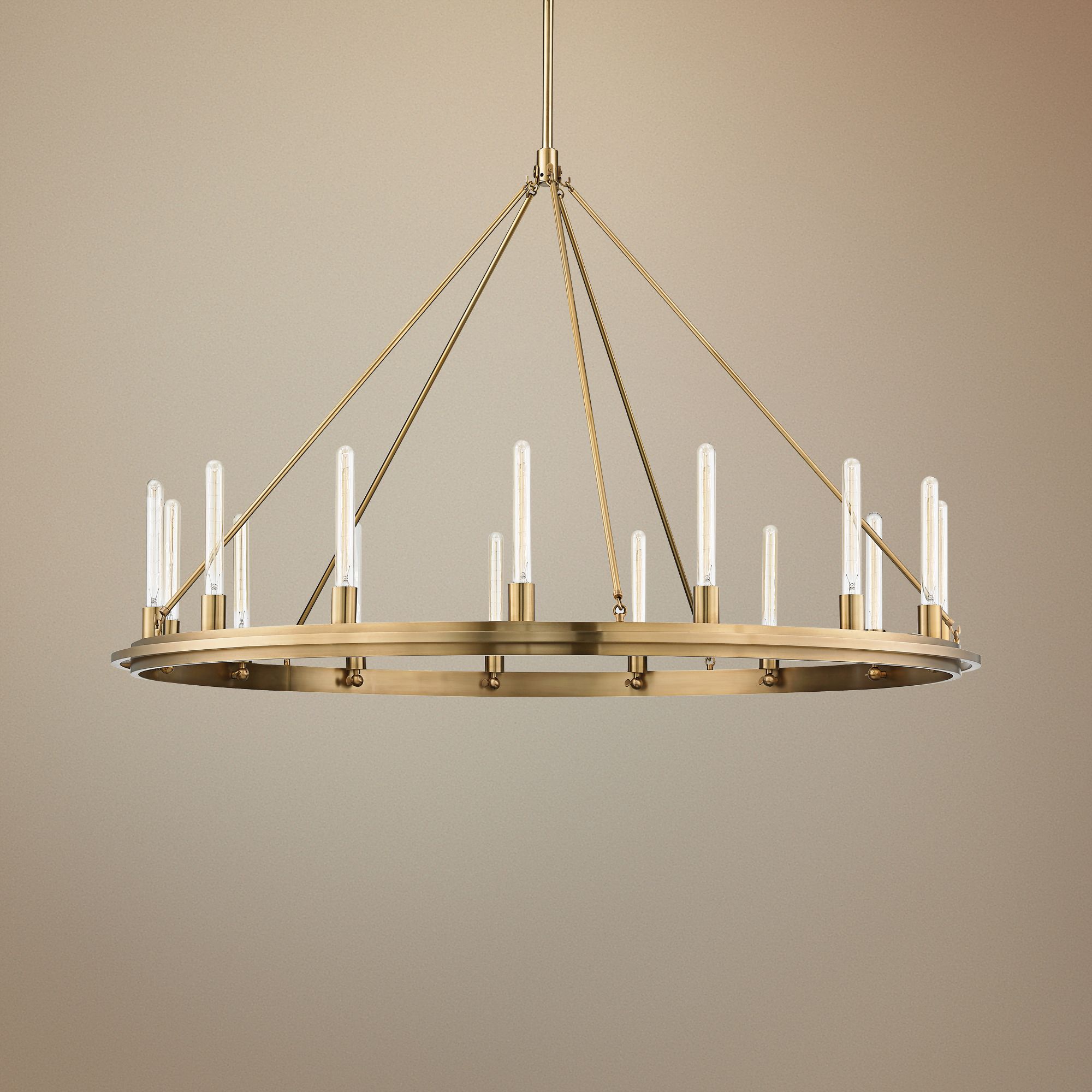 brass ring chandelier