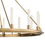 Thumbnail3 of Hudson Valley Chambers 58" Wide Aged Brass Round Ring Chandelier more views