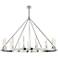 Hudson Valley Chambers 58" Wide Nickel 15-Light Chandelier