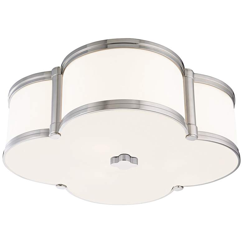 Image 2 Hudson Valley Chandler 16 3/4" Wide Nickel Ceiling Light