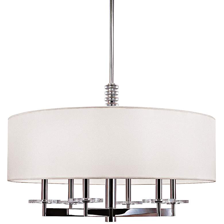 Image 1 Hudson Valley Chelsea 30 inch Wide Polished Nickel Chandelier