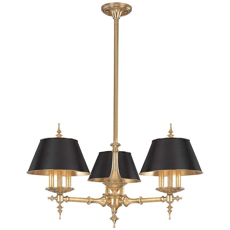 Image 1 Hudson Valley Cheshire 36" Wide Aged Brass 9 Light Chandelier