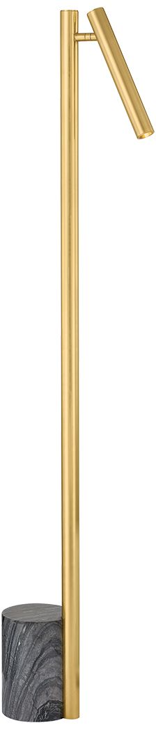 Image 2 Hudson Valley Circleville Floor Lamp 5.5 Inch In Aged Brass