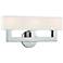 Hudson Valley Clarke 16 1/2" Wide Nickel 3-LED Bath Light