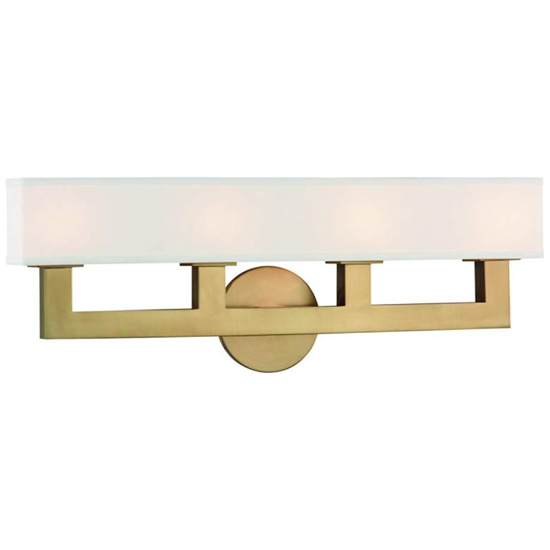 Image 1 Hudson Valley Clarke 23" Wide Aged Brass 4-LED Bath Light