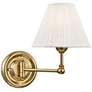 Hudson Valley Classic No.1 7.5" Wide Distressed Bronze 1 Light Wall Sc