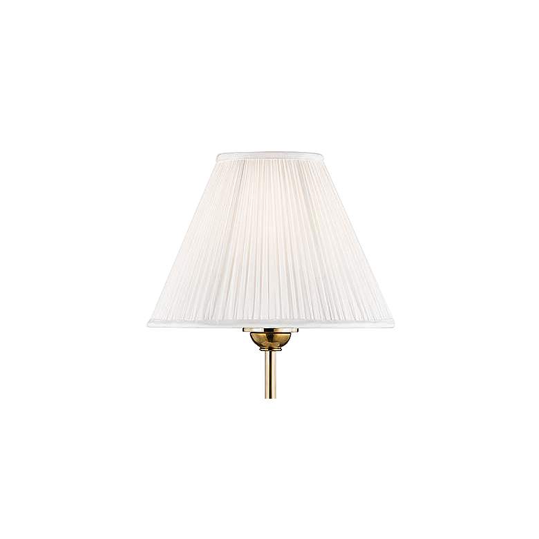 Image 2 Hudson Valley Classic No.1 Adjustable Height Aged Brass Table Lamp more views