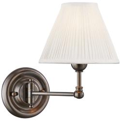 Hudson Valley Classic No.1 Aged Brass Swing Arm Wall Lamp