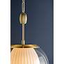 5_Hudson Valley Clementon 17" 1 Lt. Aged Brass Pendant more views