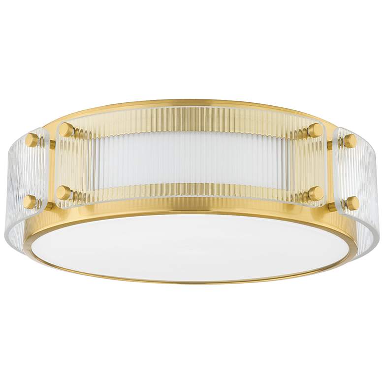Image 1 Hudson Valley Clifford 14 In. Steel 1 Light Flush Mount