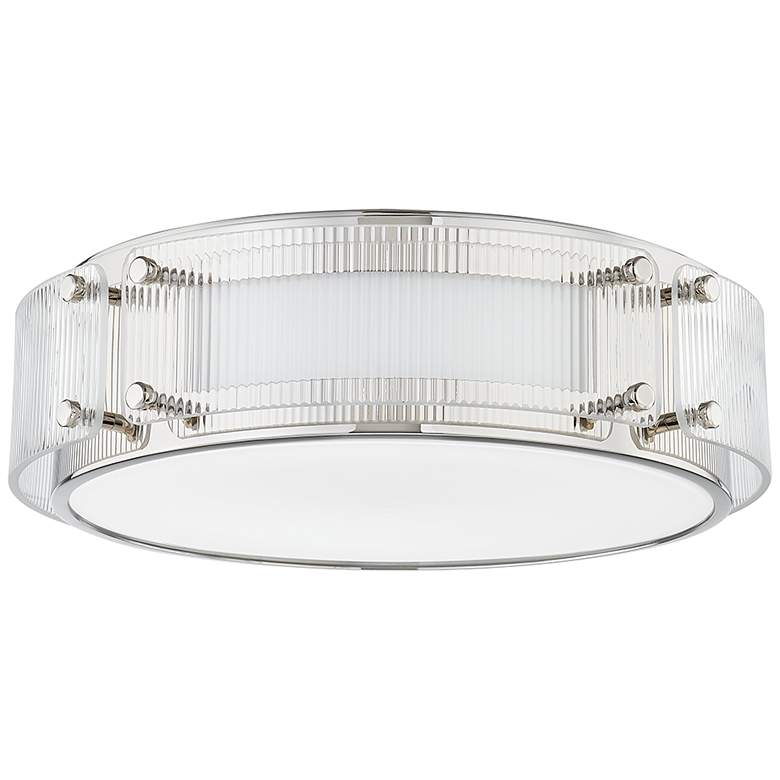 Image 1 Hudson Valley Clifford 14 In. Steel 1 Light Flush Mount